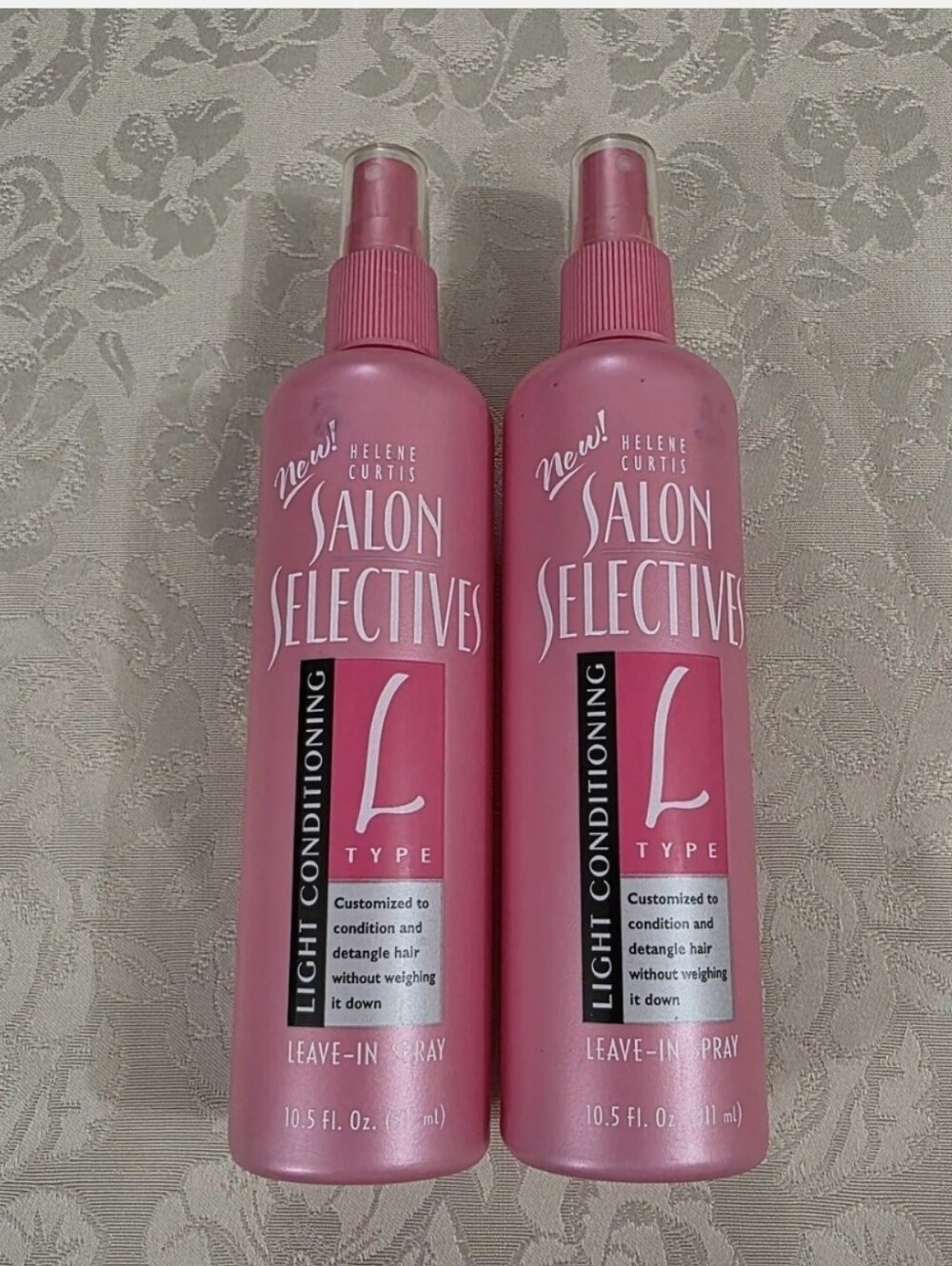 2 Vtg 90's Salon Selectives Helene Curtis Leave In Conditioner Treatment Spray